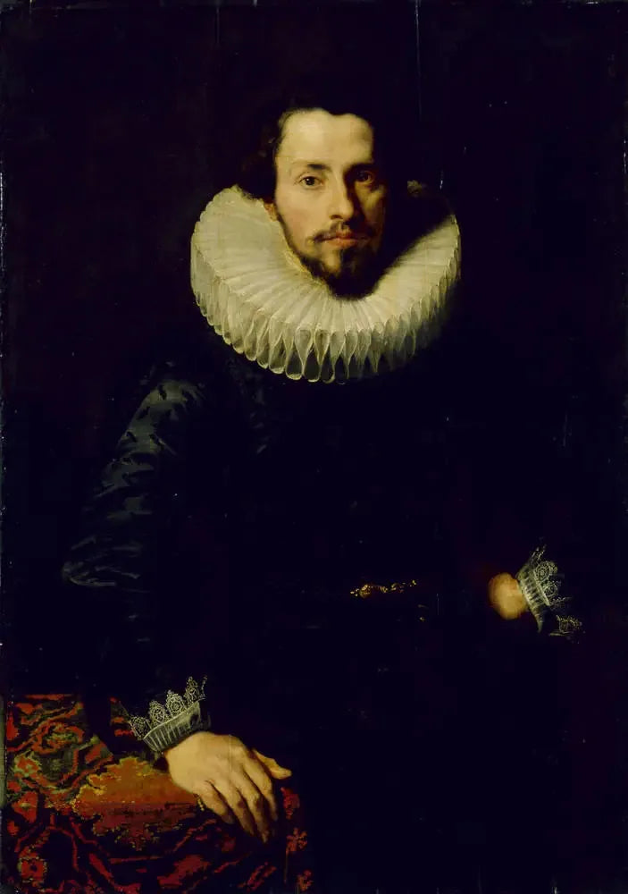 Portrait of a Man at a Table - Antoine van Dyck