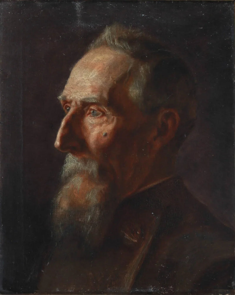 Portrait of an old man. - Michael Peter Ancher