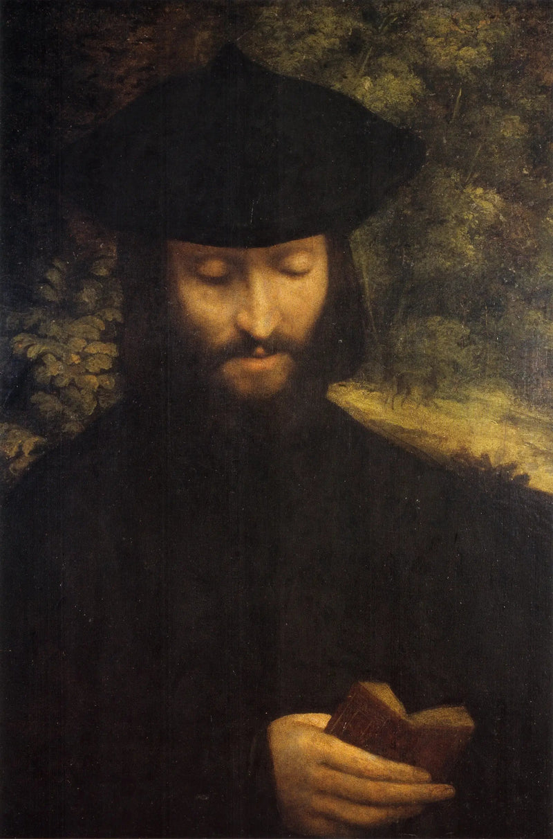 Portrait of a man with a book - Antonio da Correggio