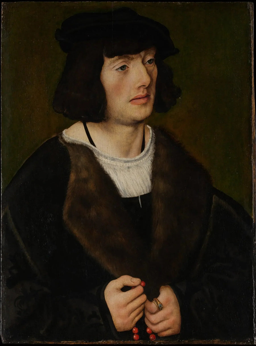 Portrait of a man with a rosary - Lucas Cranach the Elder