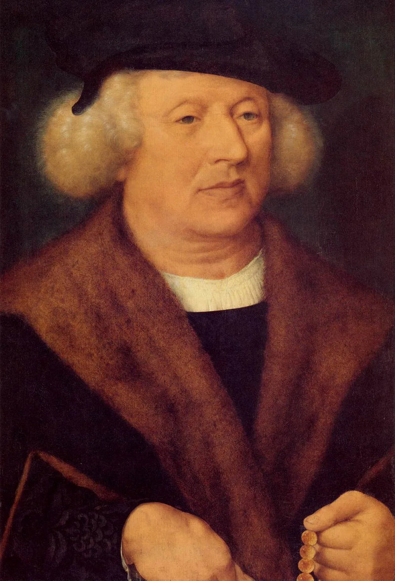 Portrait of a man with a black cap - Joos van Cleve