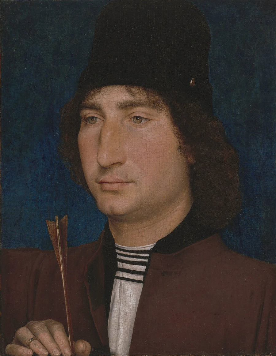 Portrait of a man with an arrow - Hans Memling