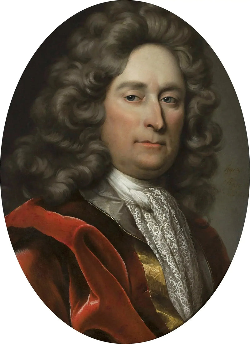 Portrait of a man in a gray wig. - Hyacinthe Rigaud