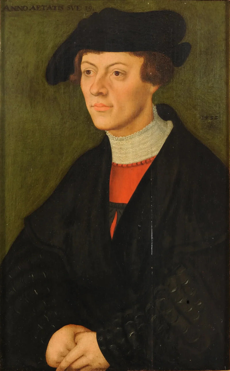 Portrait of a 19-year-old man - Lucas Cranach the Elder