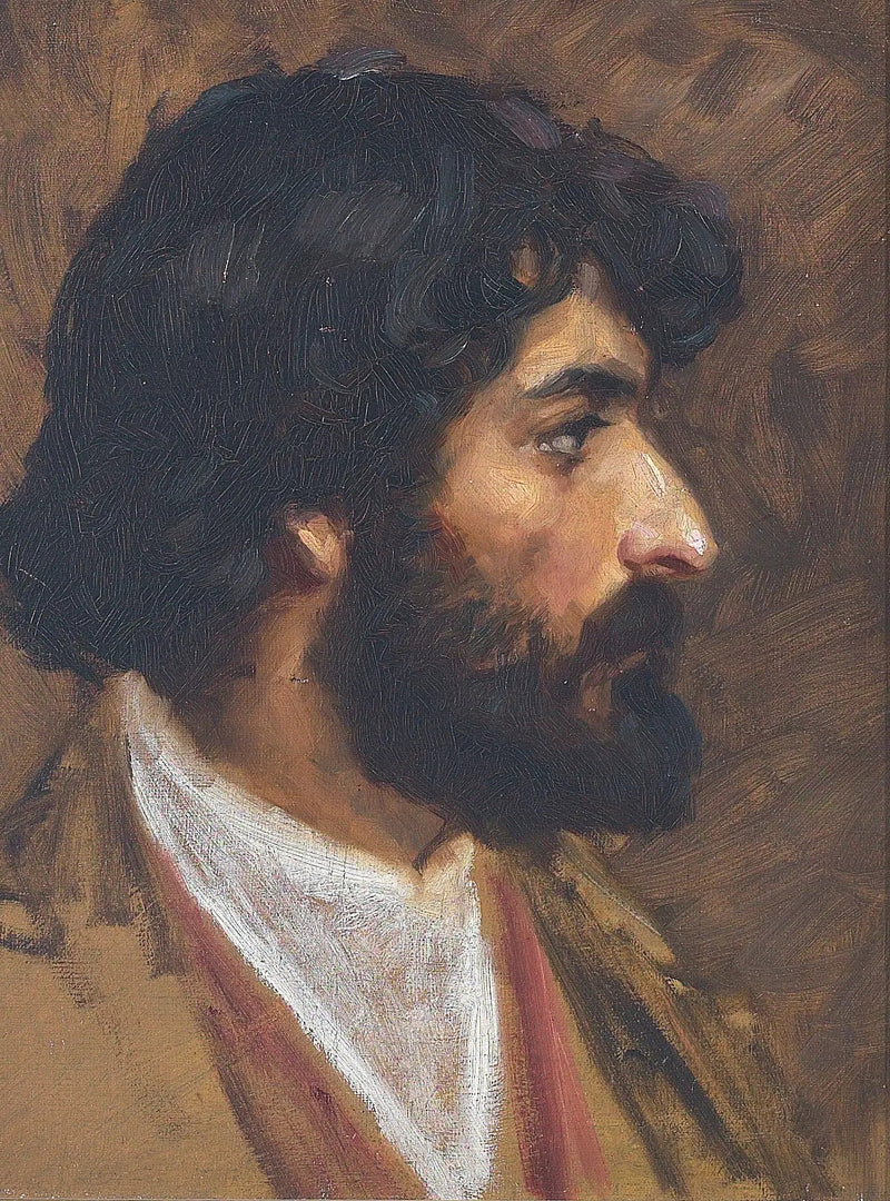 Portrait of an Egyptian man. - H. A. Brendekilde