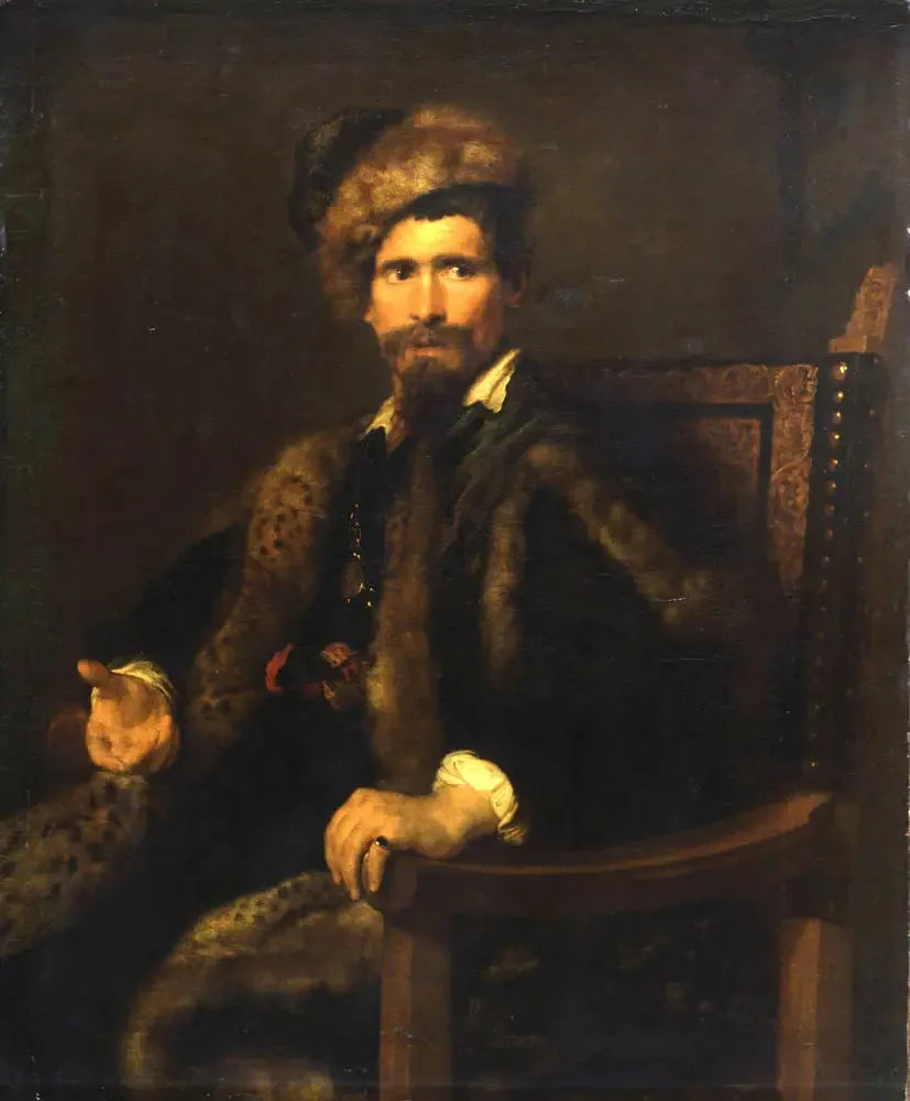 Portrait of a man in fur - Antoine van Dyck