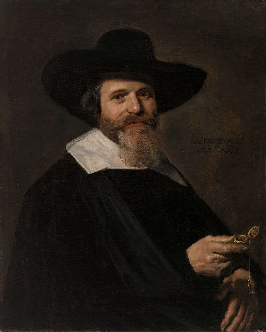 Portrait of an Unknown Man with a Watch - Frans Hals