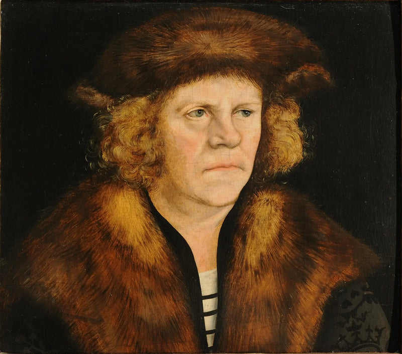 Portrait of a man wearing a fur beret - Lucas Cranach the Elder