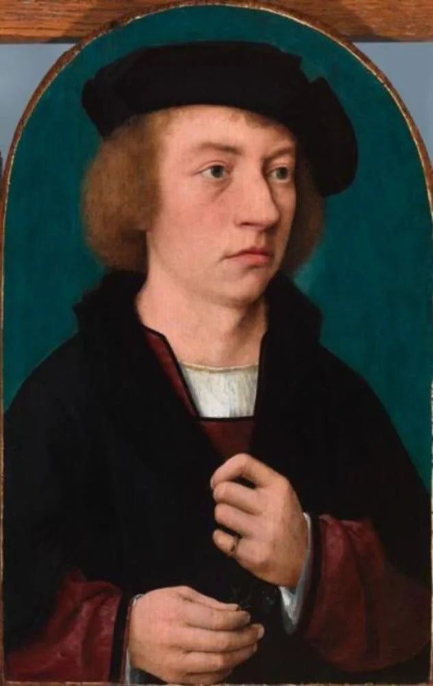 Portrait of a Young Man with a Black Hat - Joos van Cleve