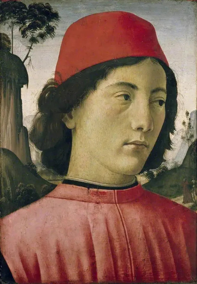 Portrait of a Young Man - Domenico Ghirlandaio