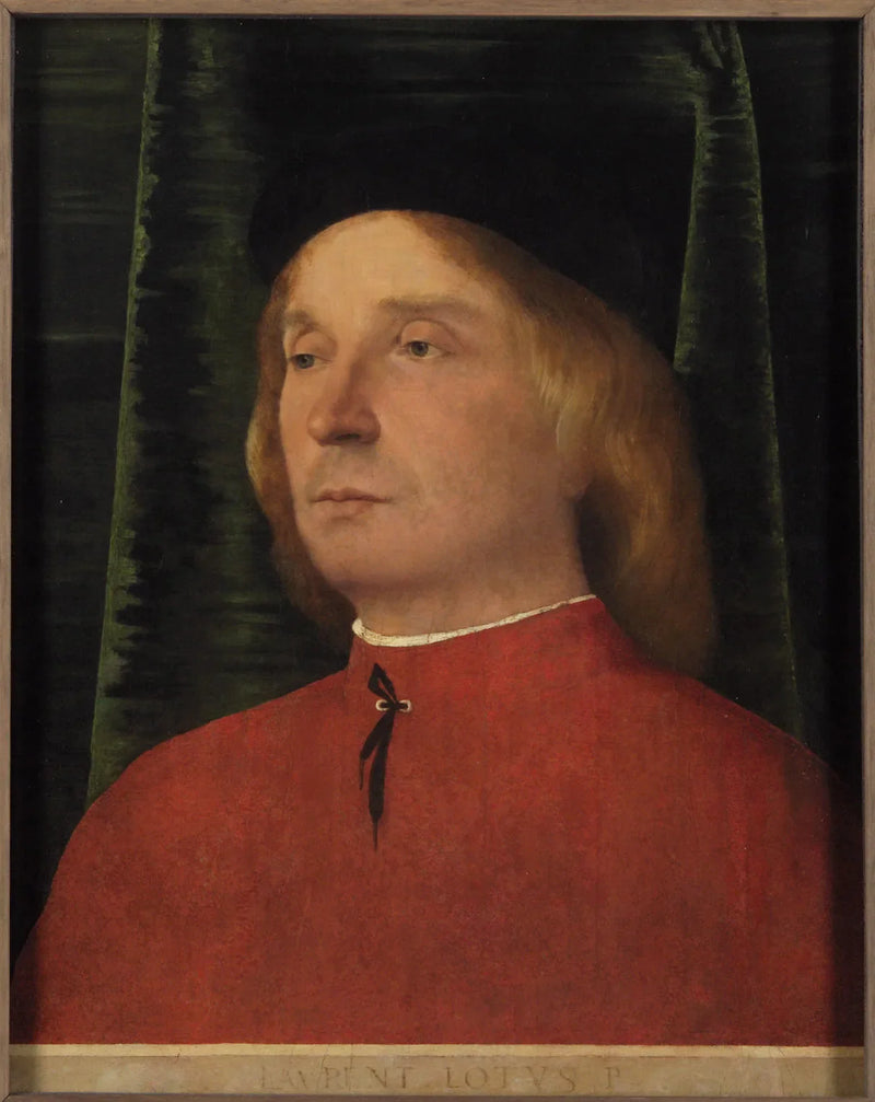 Portrait of a Young Man in Red Clothing - Lorenzo Lotto