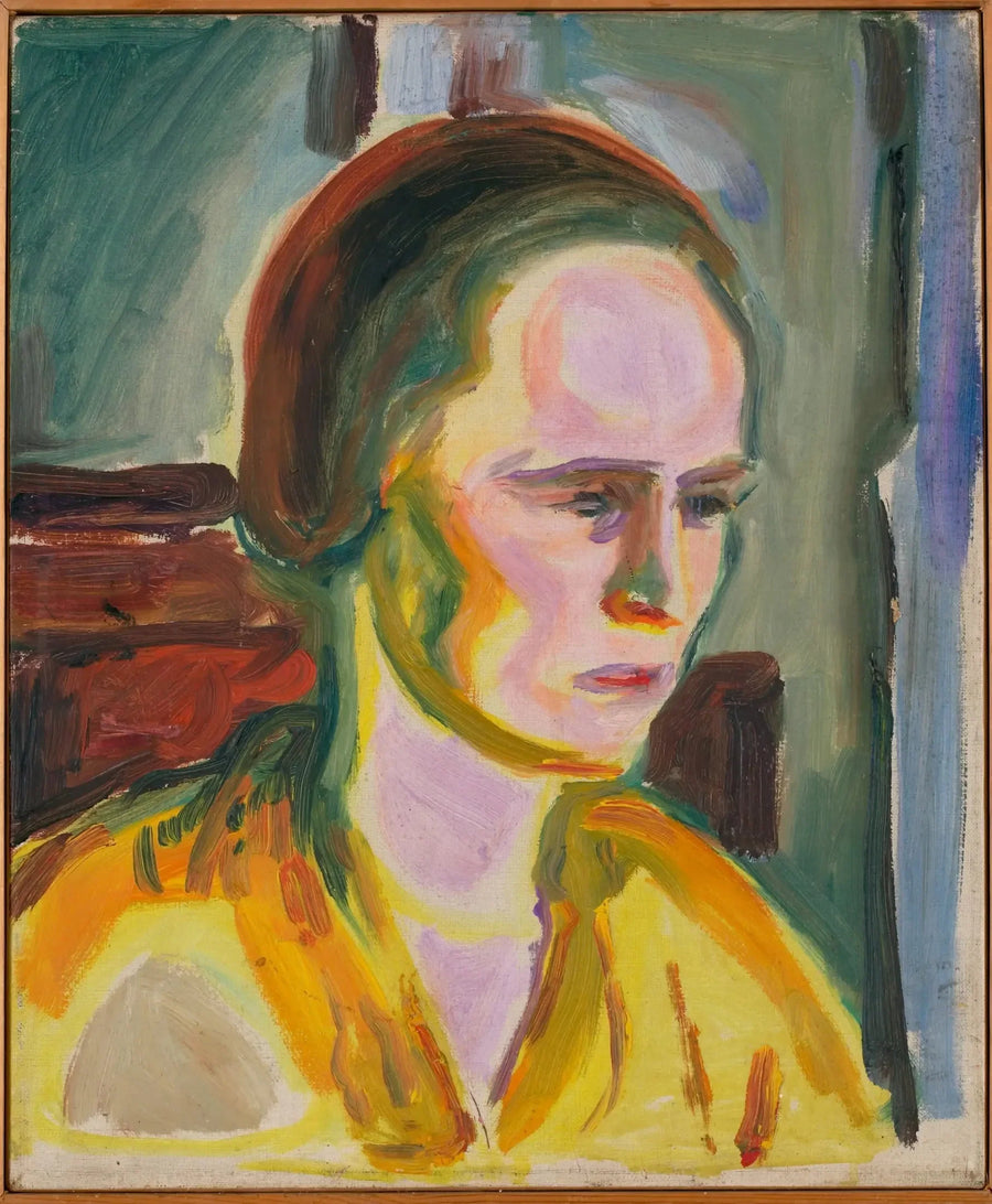 Portrait of a Female Model - Edvard Munch