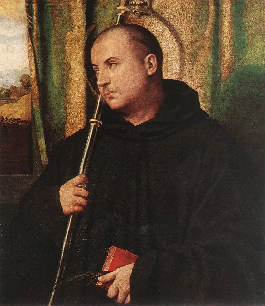 Portrait of a Benedictine Monk in Saint Placidus - Alessandro Bonvicino
