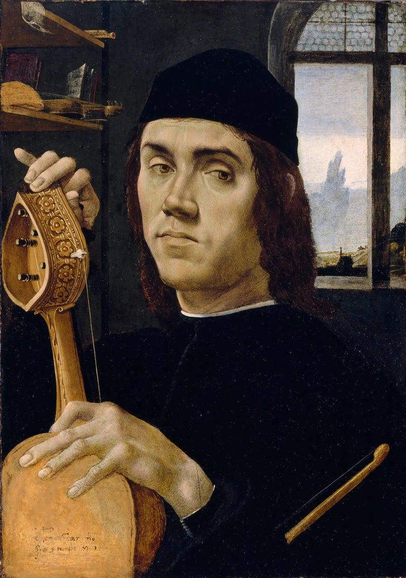 Portrait of a musician - Filippino Lippi
