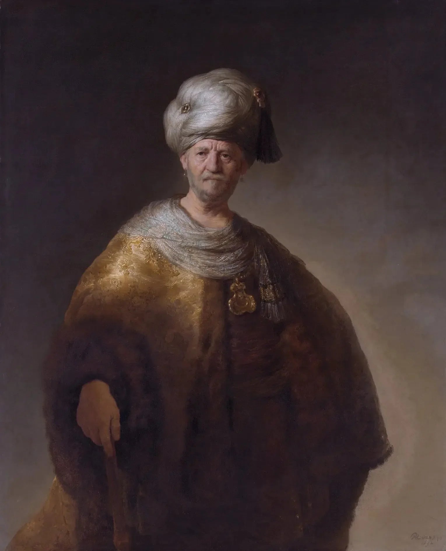 Portrait d'un noble oriental - Rembrandt image 1 copie peinte à la main à l’huile