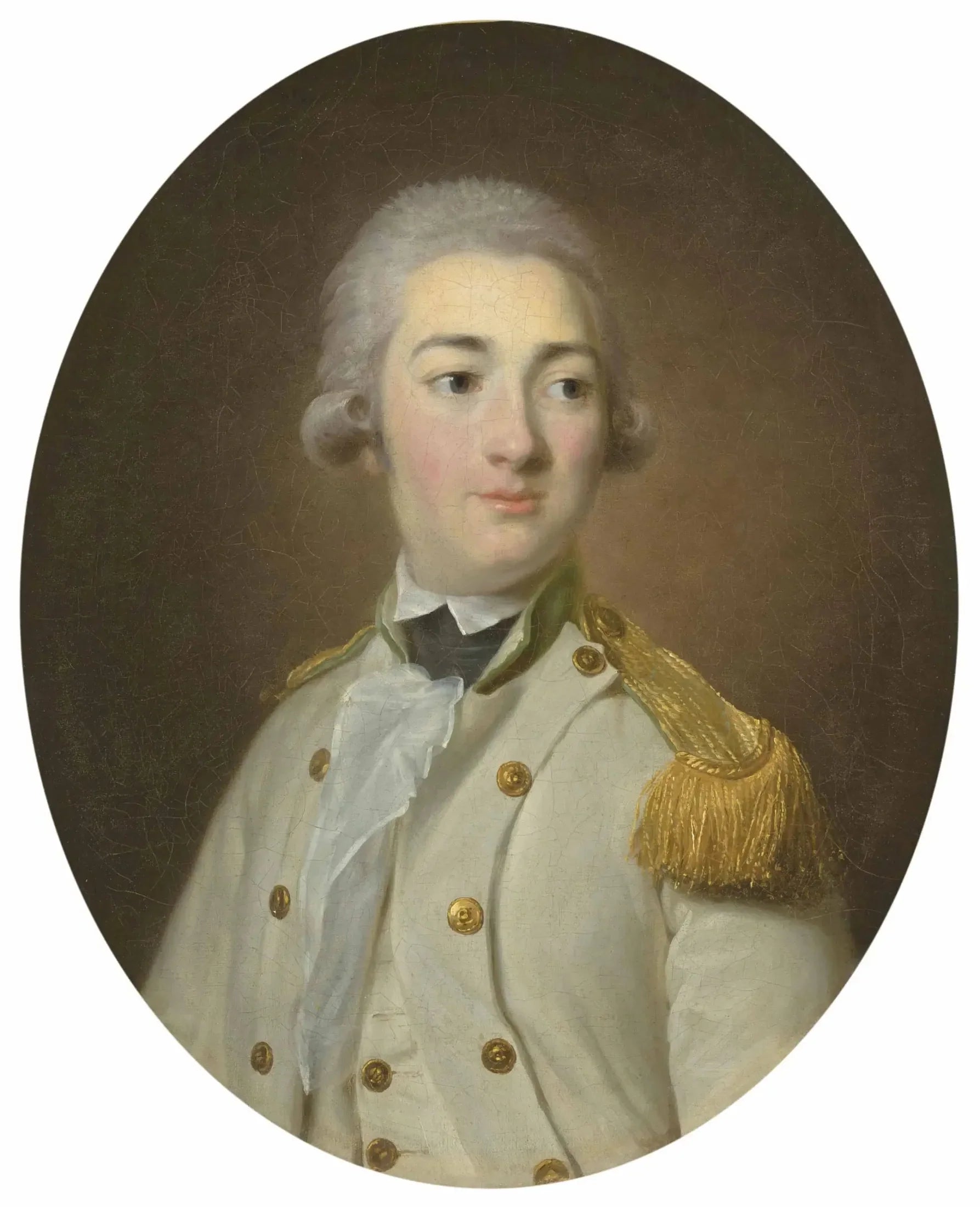 Portrait d'un officier subalterne de l'infanterie royale française, en buste - Élisabeth Vigée Le Brun image 1 reproduction de peinture à l’huile