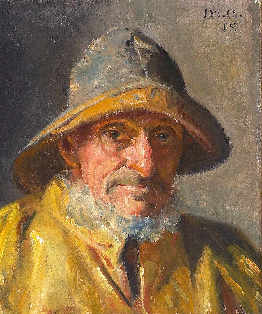 Portrait of a Fisherman. (-15) - Michael Peter Ancher