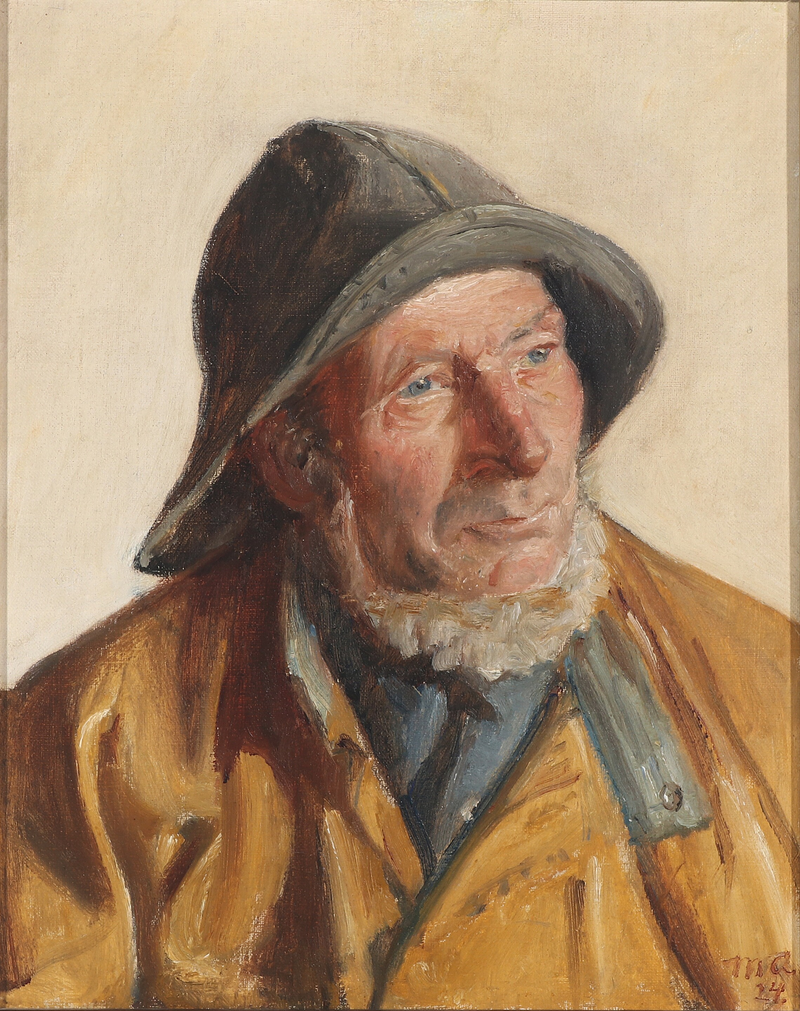 Portrait of a Fisherman (1924) - Michael Peter Ancher