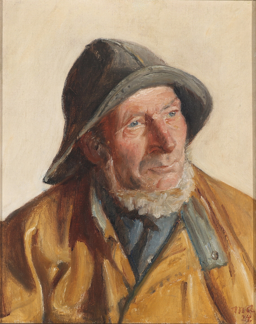 Portrait of a Fisherman (1924) - Michael Peter Ancher