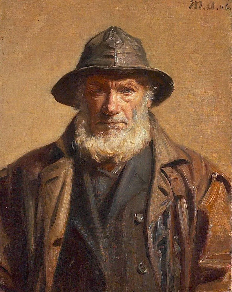 Portrait of a Skagen fisherman. - Michael Peter Ancher