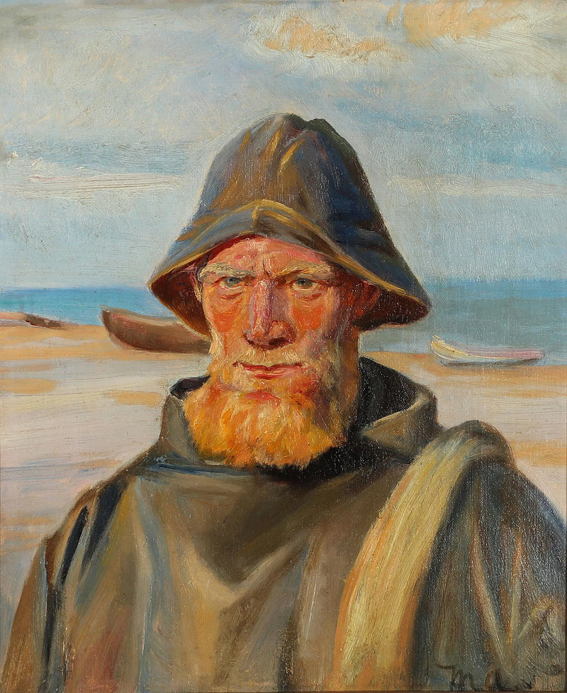 Portrait of a Fisherman - Michael Peter Ancher