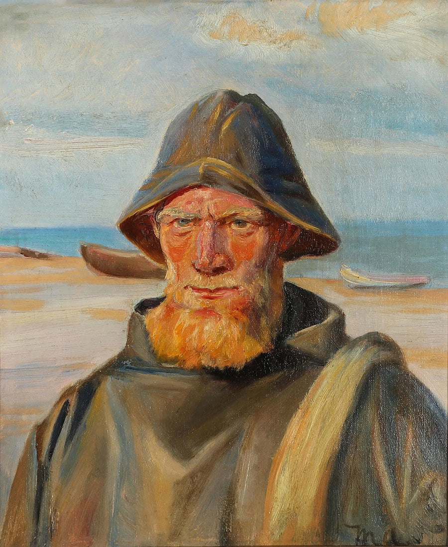 Portrait of a Fisherman - Michael Peter Ancher