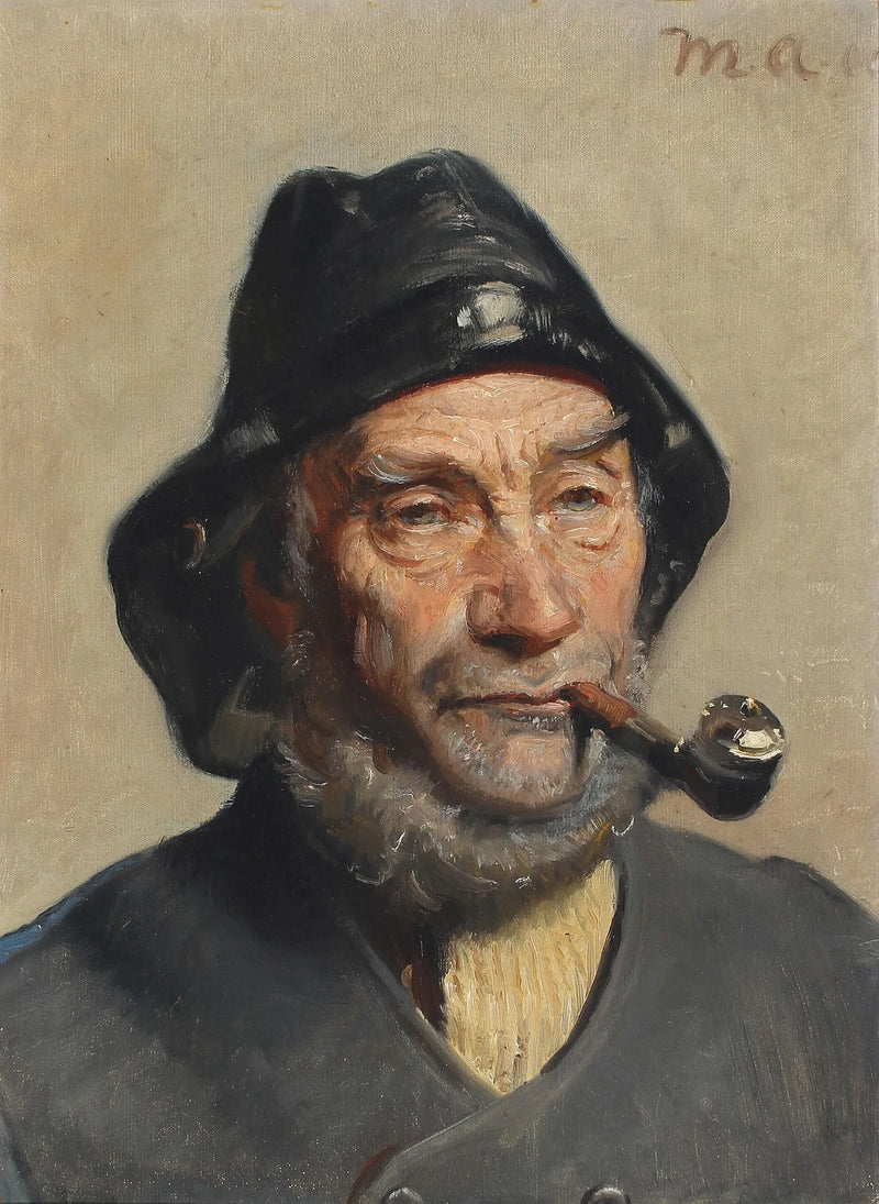 Portrait of a Fisherman - Michael Peter Ancher
