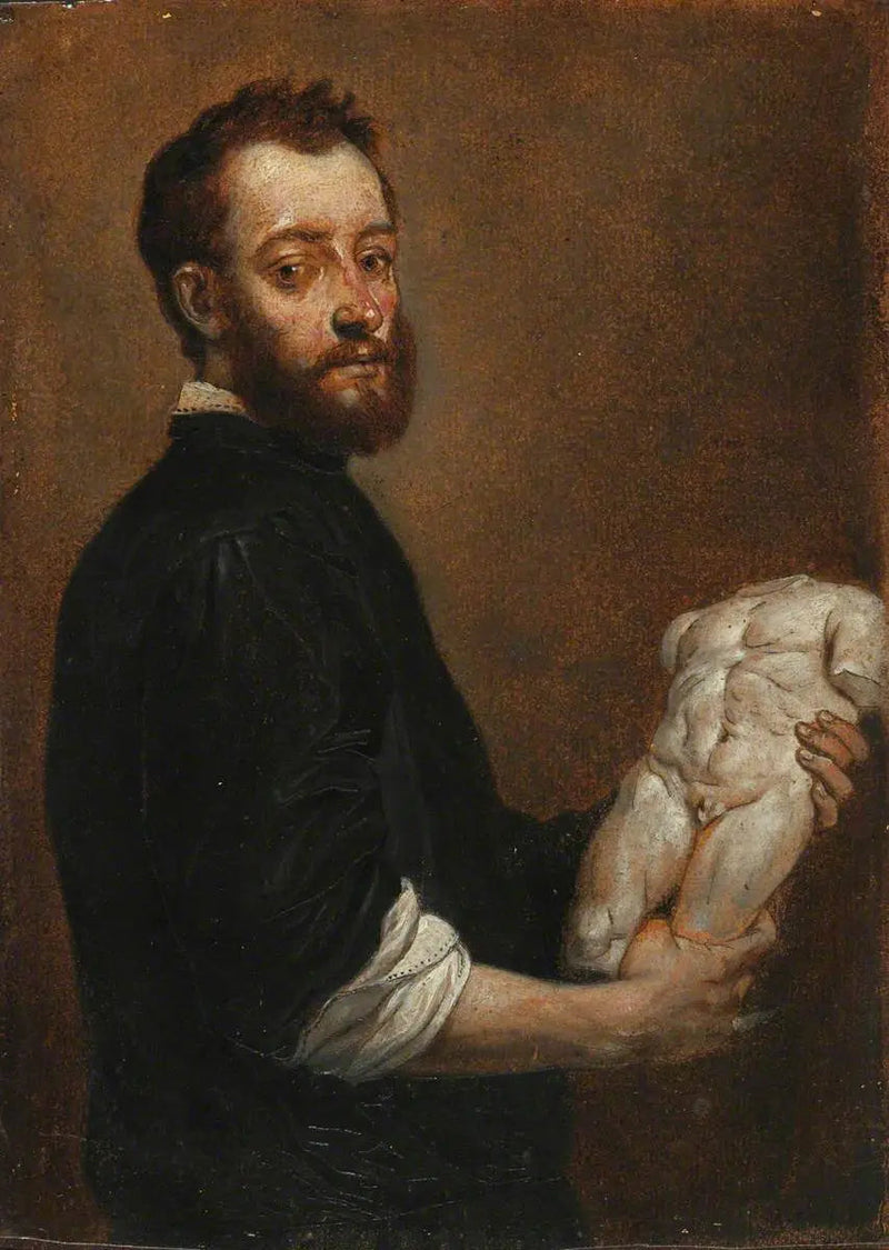 Portrait of a Sculptor (Allesandro Vittoria) (after Giovanni Battista Moroni) - David Teniers the Younger