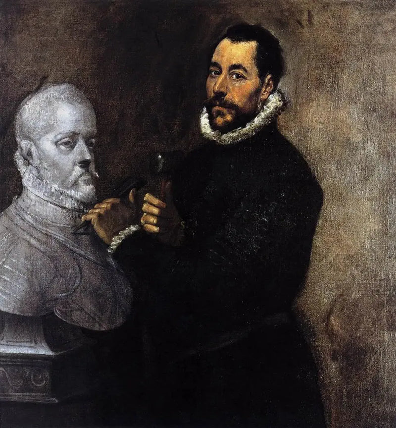 Portrait of a Sculptor - El Greco