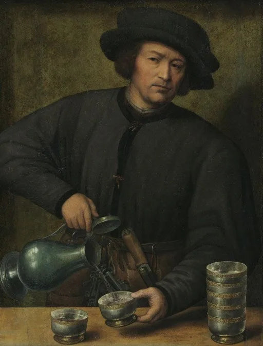 Portrait of a wine pourer - Joos van Cleve