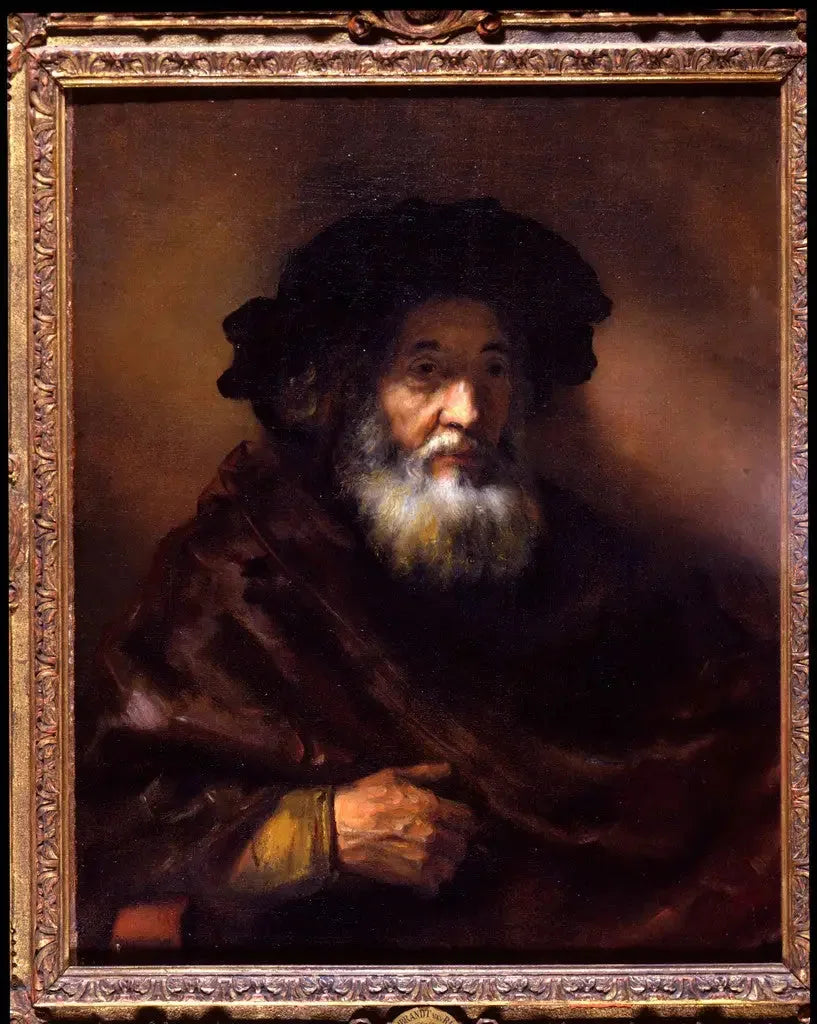 Portrait of an Old Man in a Cloak - Rembrandt