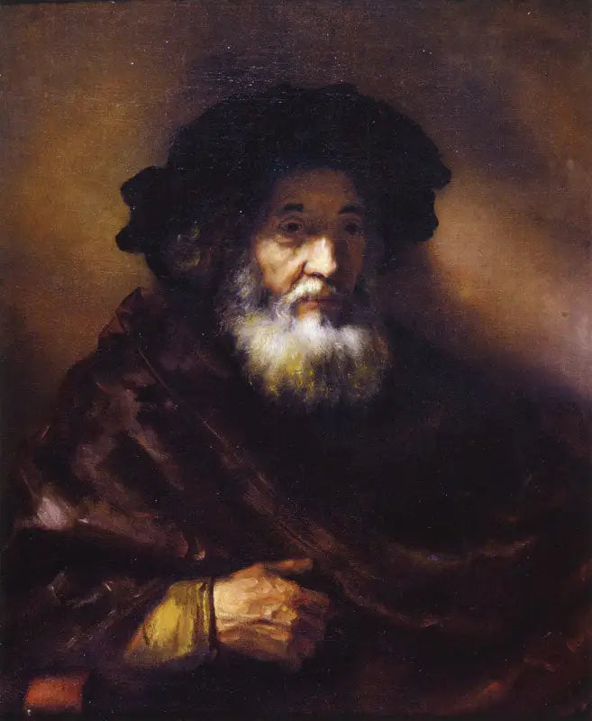 Portrait of an Old Man in a Cloak - Rembrandt