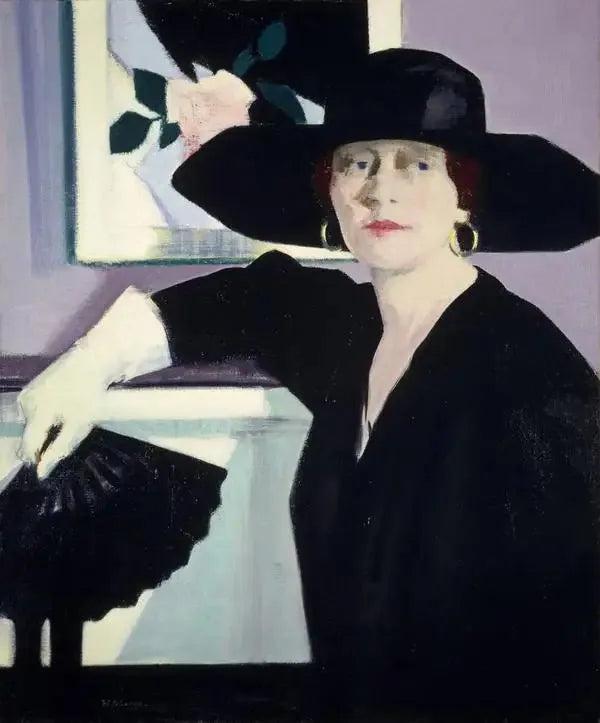 Portrait of a Lady in Black - Francis Cadell