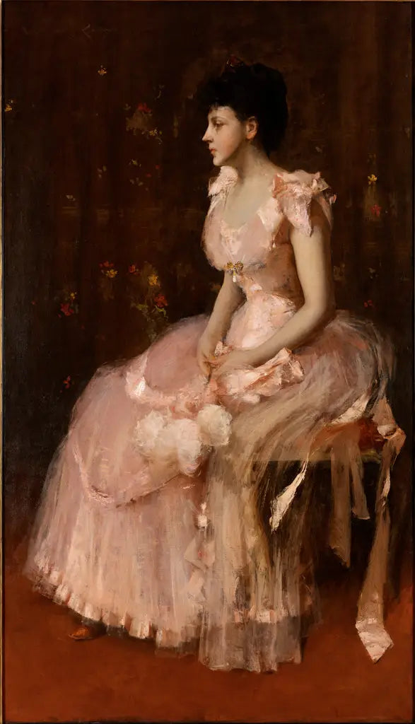 Portrait of a Lady in Pink - William Merritt Chase