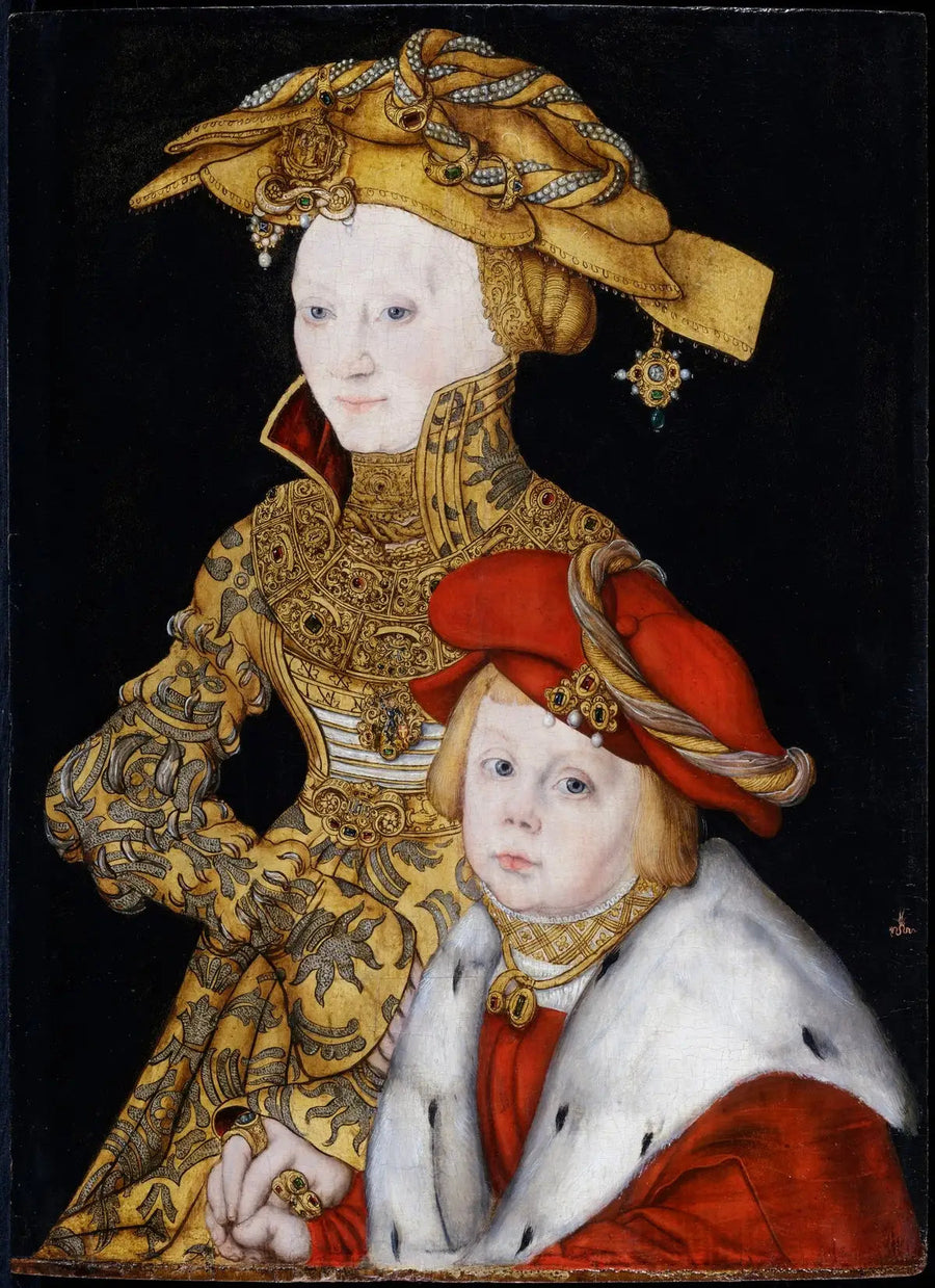 Portrait of a Lady and Her Son - Lucas Cranach the Elder