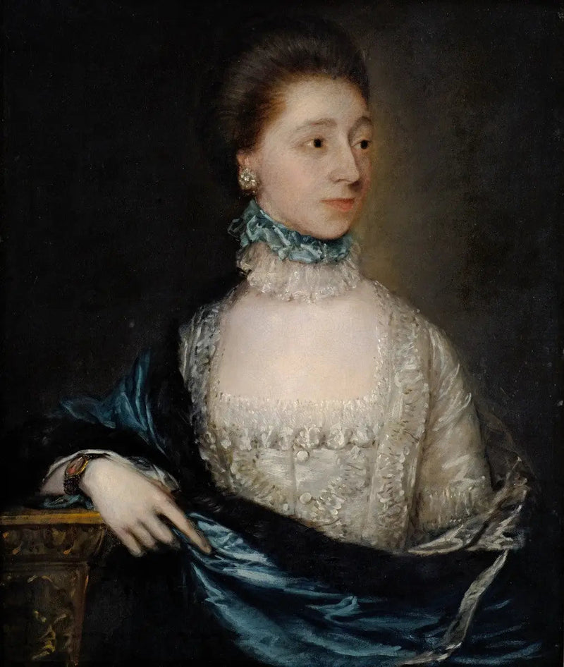 Portrait of an Unknown Lady in a Blue Coat - Thomas Gainsborough