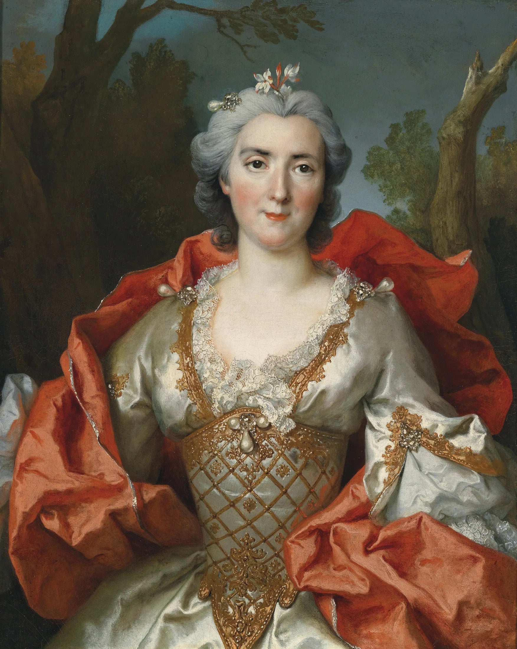 Portrait d'une dame - Nicolas de Largillière image 1 copie de tableau peinte à la main