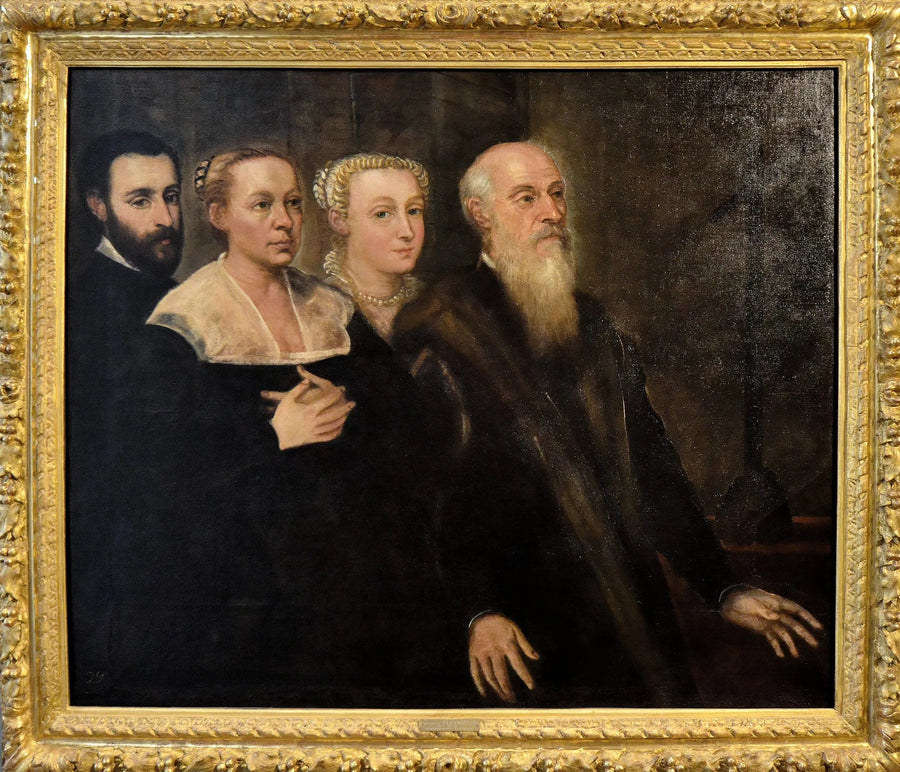 Portrait of a Venetian Patrician Family - Jacopo Tintoretto