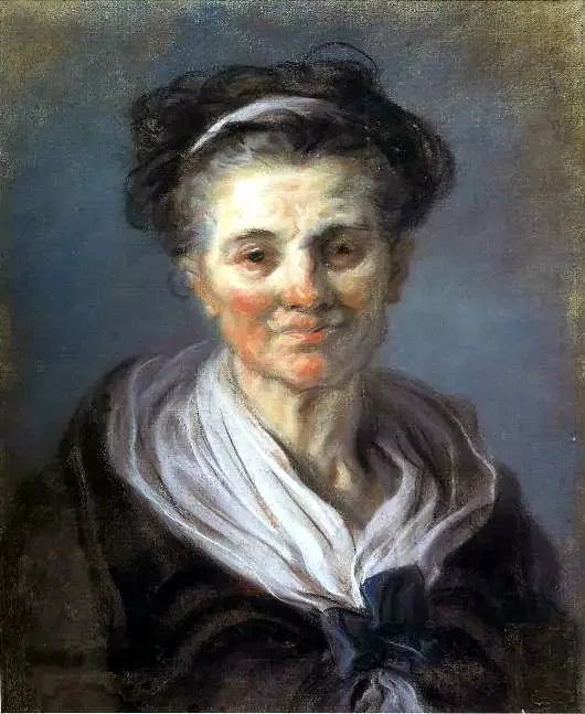 Portrait of an Elderly Woman - Jean-Honoré Fragonard