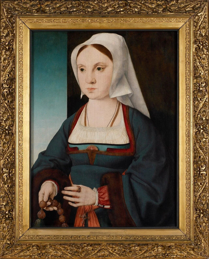 Portrait of a woman with a rosary - Joos van Cleve