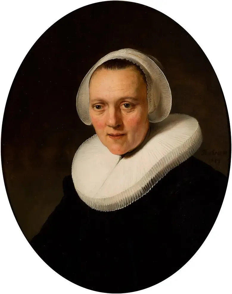 Portrait of a 40-Year-Old Woman, Perhaps Marretje Cornelisdr van Grotewal - Rembrandt