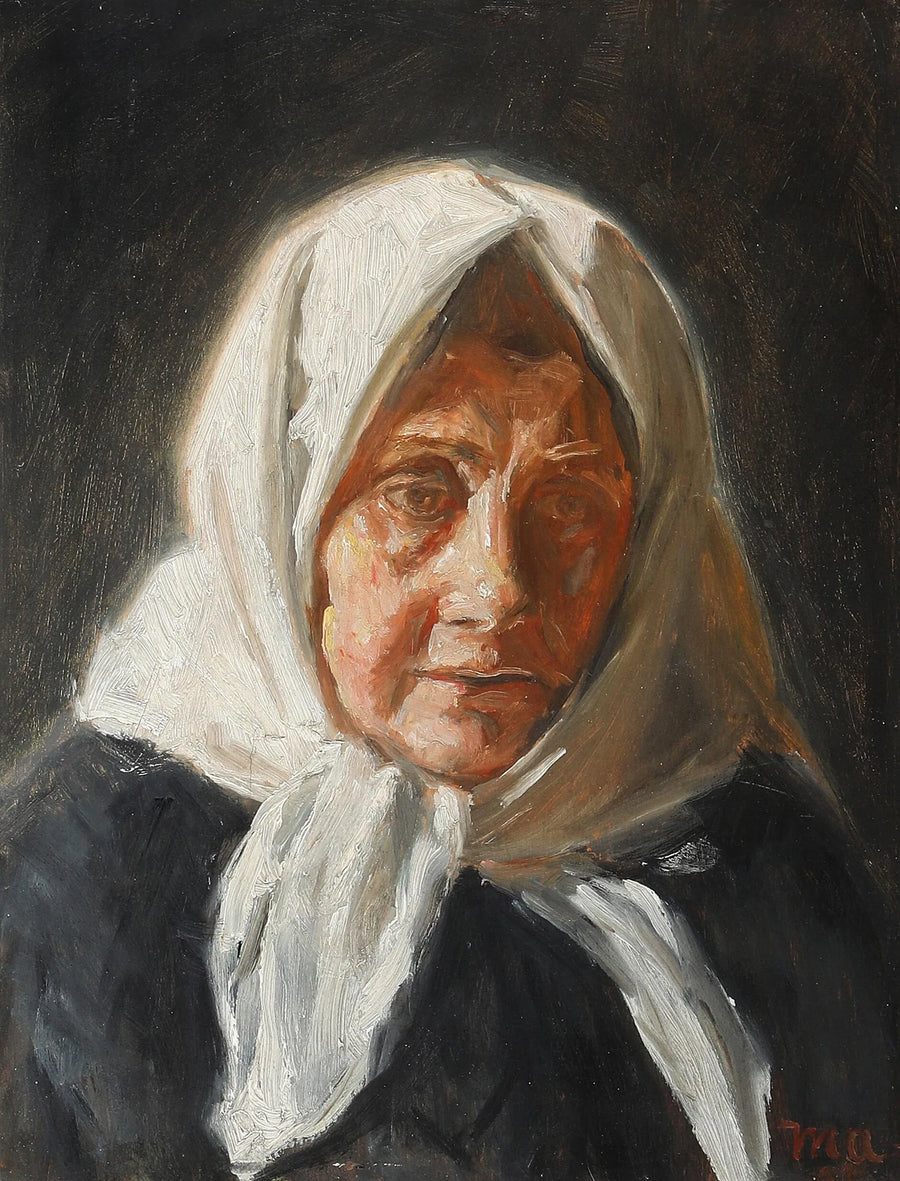 Portrait of a Fisherman's Wife - Michael Peter Ancher