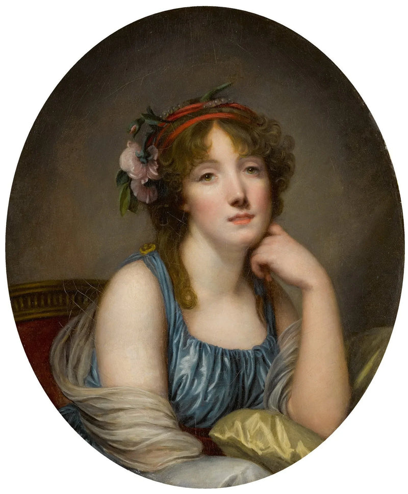 Portrait of a woman, known as the artist's daughter - Jean-Baptiste Greuze
