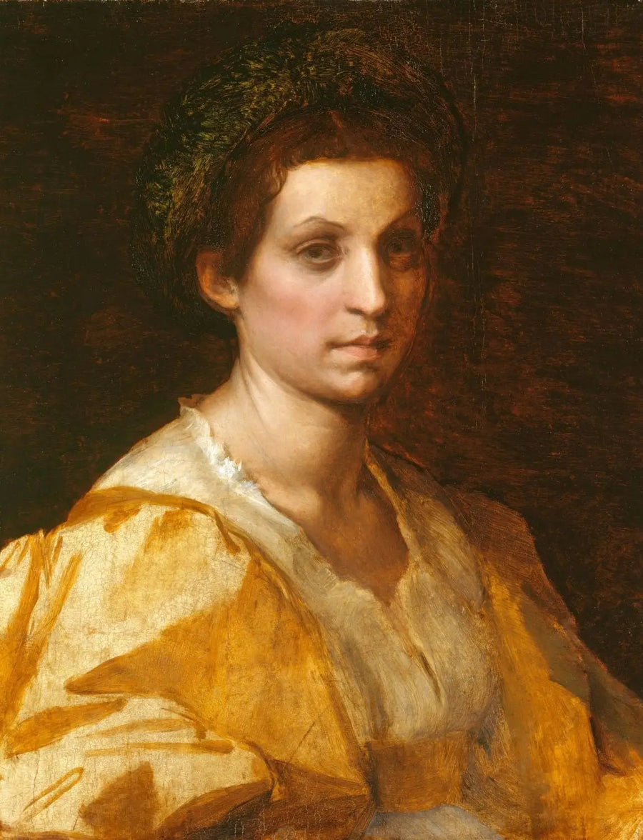 Portrait of a Woman in Yellow - Andrea del Sarto