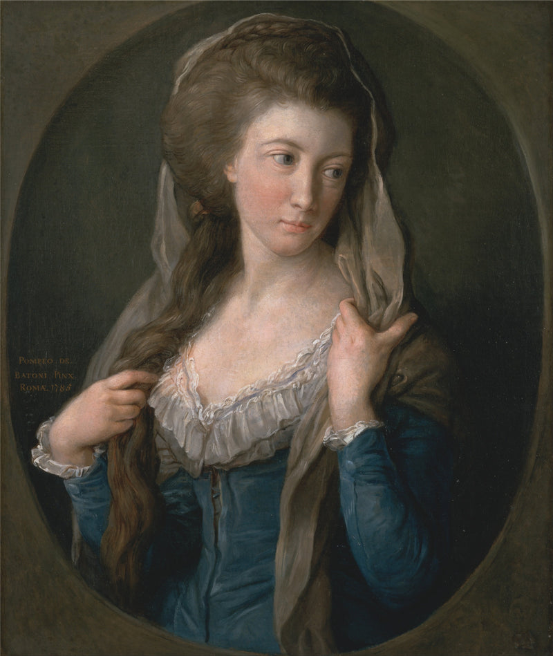 Portrait of a woman, traditionally identified as Margaret Stuart, Lady Hippisley - Pompeo Batoni