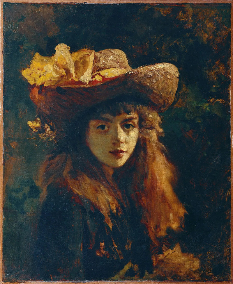Portrait of a Girl - Gustave Courbet
