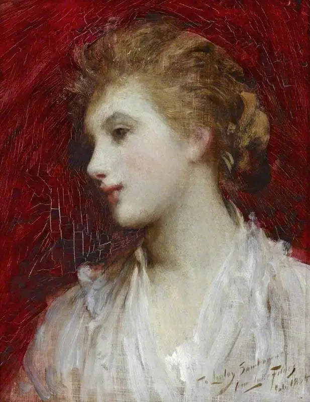 Portrait of a girl - Luke Fildes