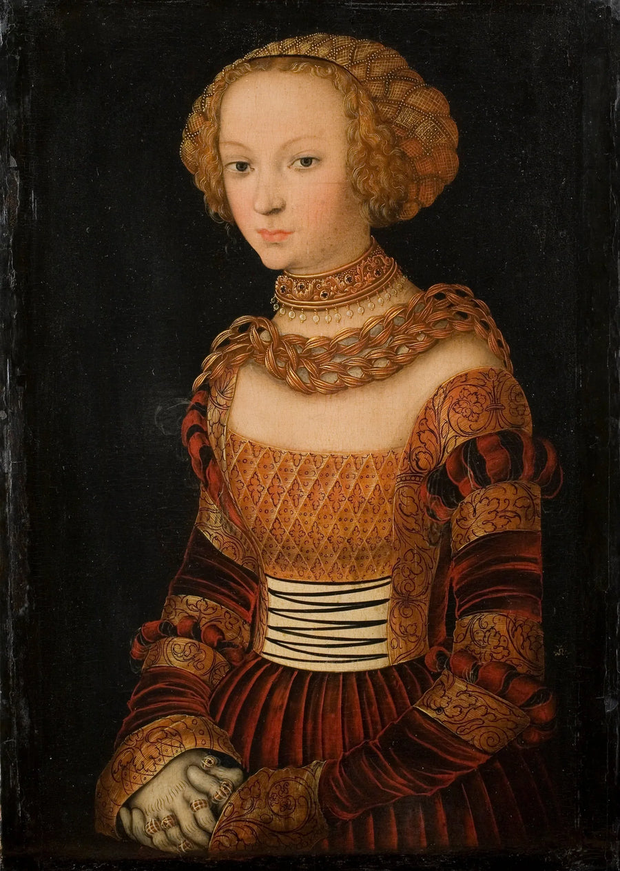 Portrait of a Young Woman. Princess Émilie of Saxony? - Lucas Cranach the Elder
