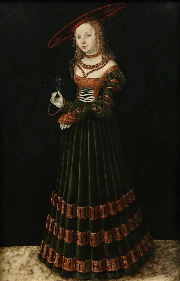 Portrait of a Young Girl with a Carnation (The Princess) - Lucas Cranach the Elder