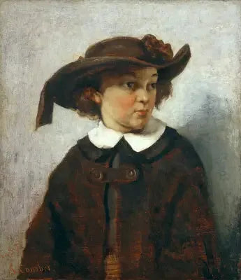 Portrait of a Young Girl - Gustave Courbet